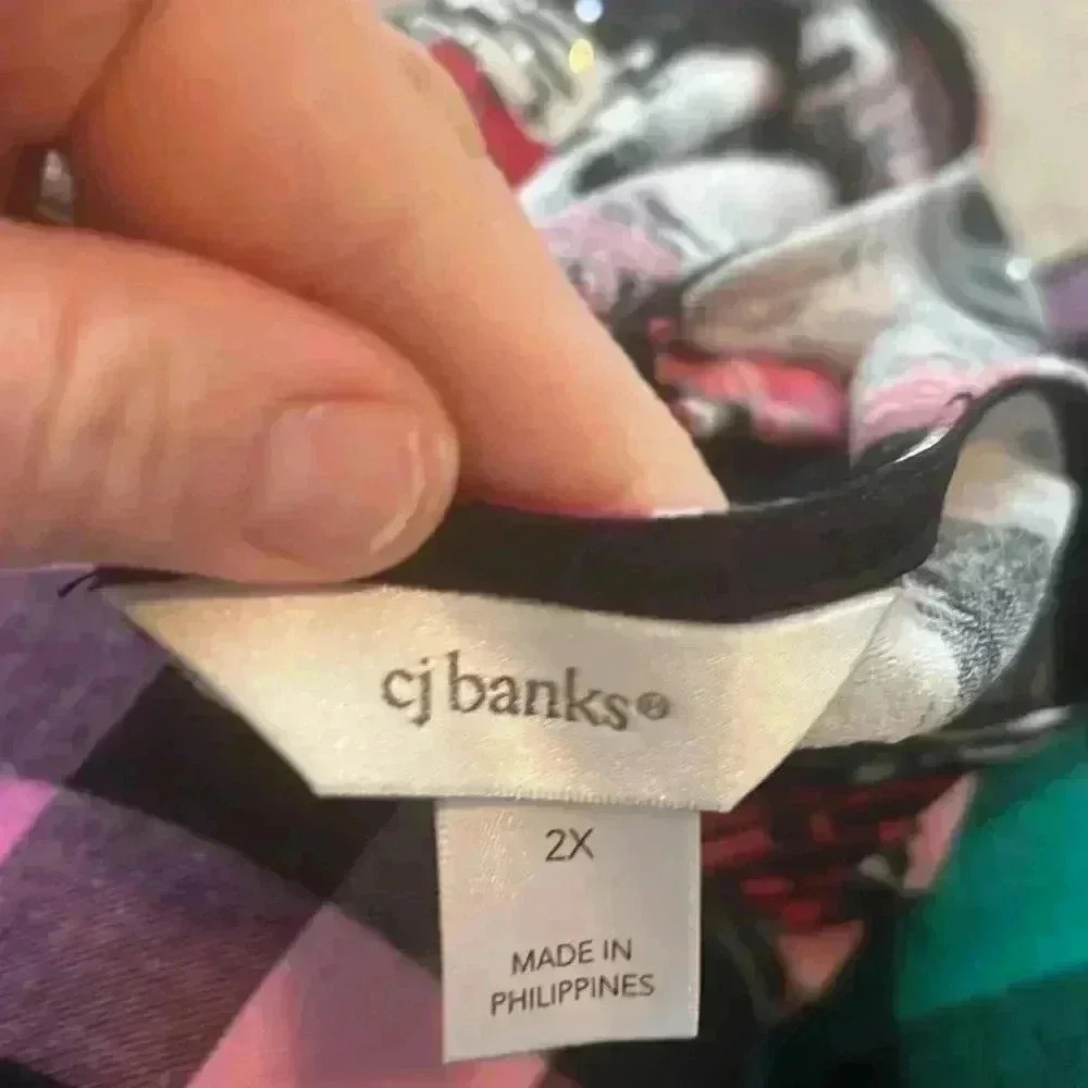 CJ Banks 3/4 sleeve top - Picture 4 of 5